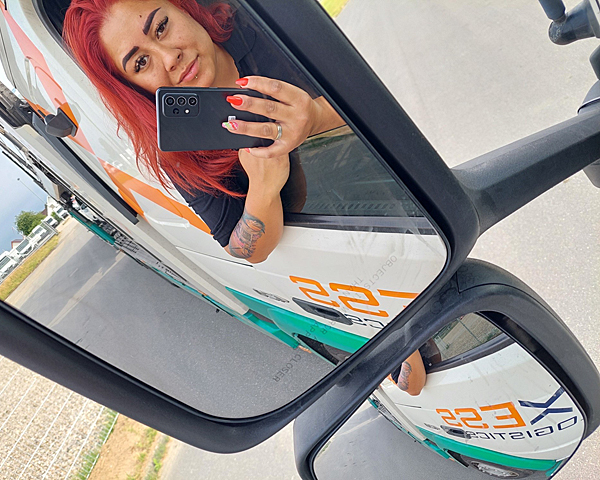 Natalia - en av Axess Logistics sjåfører